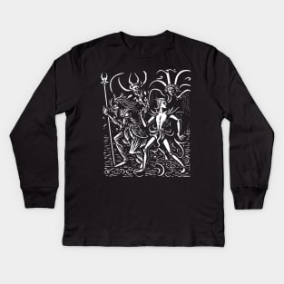 Medieval Daemon #14 Kids Long Sleeve T-Shirt